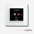 AudioNet Multi-room Audio System With intercom,LCD,DC24V,glass "crystal" series